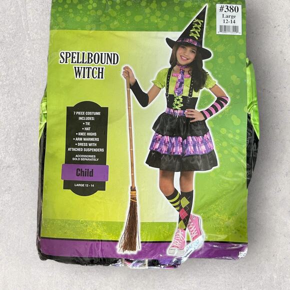 Girls Spellbound Witch Halloween Costume | Size L 12-14 | NEW! - Picture 1 of 4